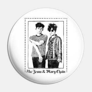 Jesus & Mary Chain Vintage Look Fan Design Pin