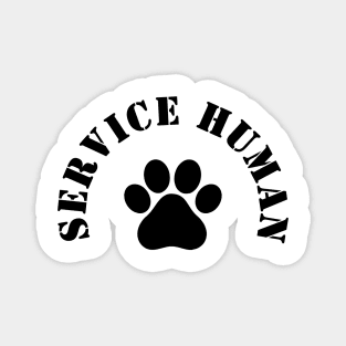 Service Human Stencil Font Pocket Magnet