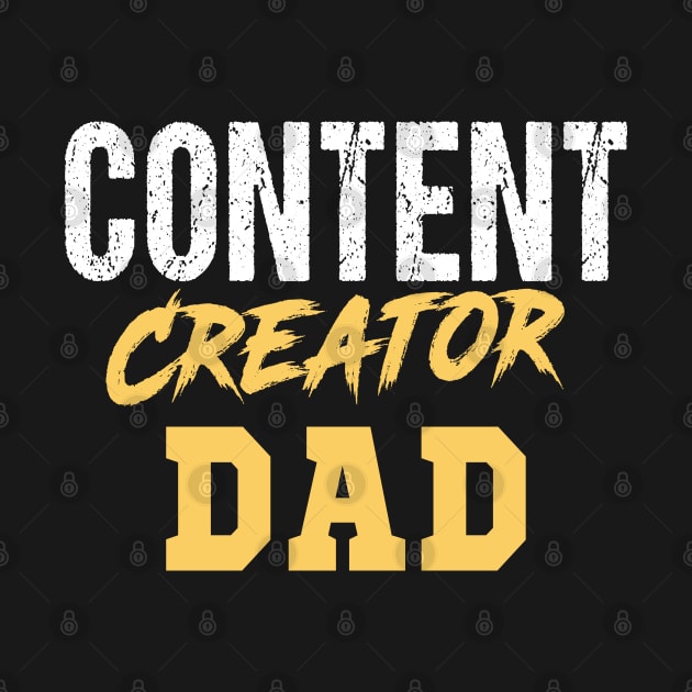 Content Creator Dad Job Vlogger Dad Fathers day influencer by RetroZin