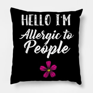 Allergic to People Pillow