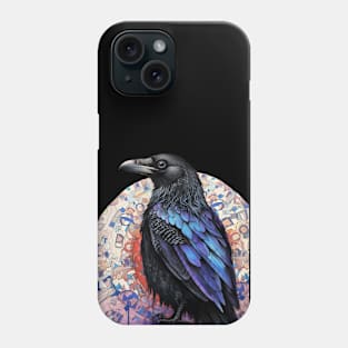 Crow Raven Corvid Birders Backyard Bird Watchers Phone Case