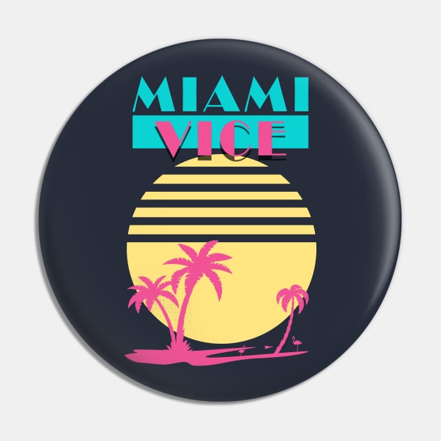 Miami Vice - Vintage Pin by NorthWestDesigns