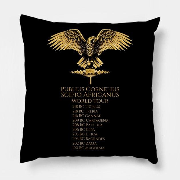 Ancient Rome - Scipio Africanus World Tour - Second Punic War Pillow by Styr Designs