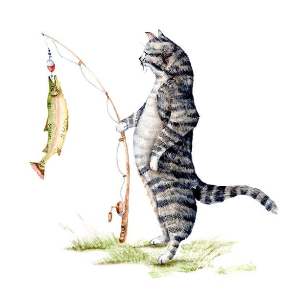 Cat Fishing by Goosi