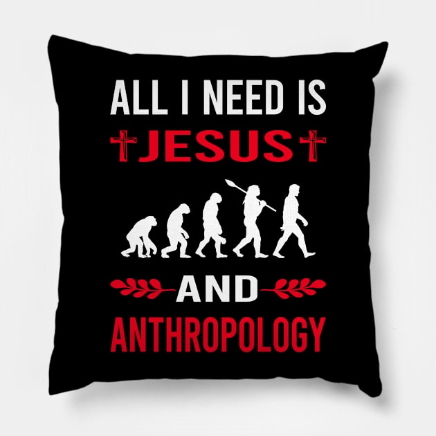 I Need Jesus And Anthropology Anthropologist Pillow by Good Day