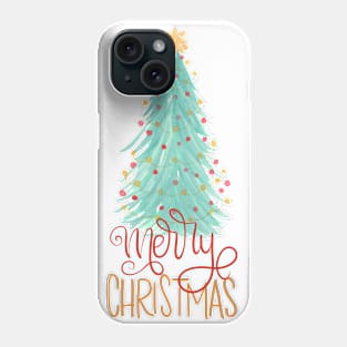 Merry Christmas tree Phone Case