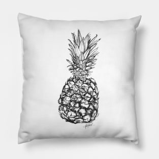 Hand-drawn Pineapple Print Pillow