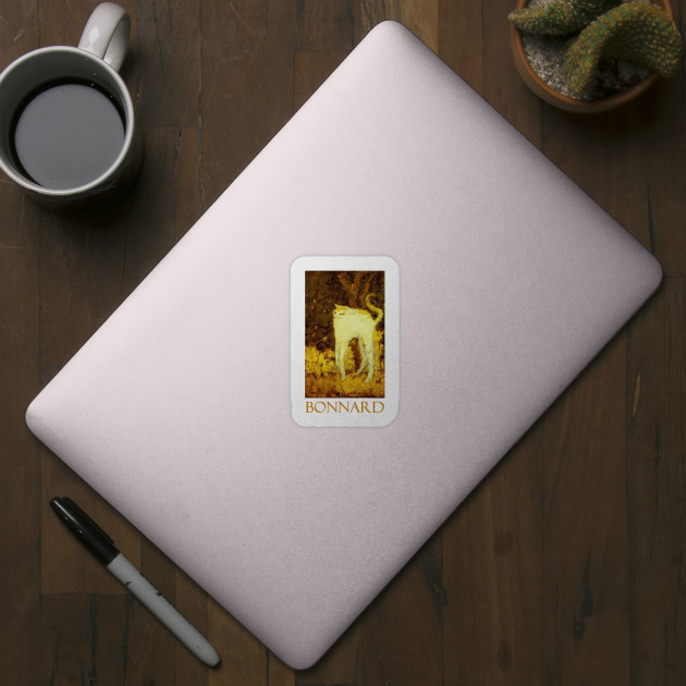 The White Cat 1894 By Pierre Bonnard Cats Sticker Teepublic