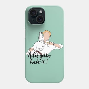 niles gotta have it Phone Case