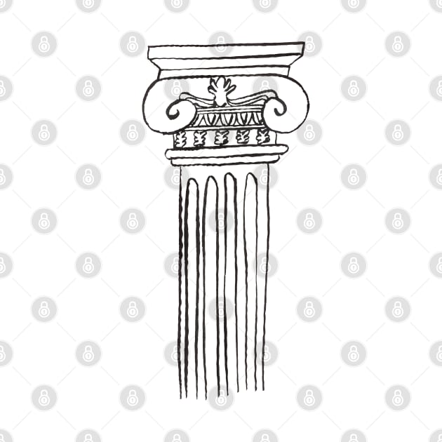 Greek ionic column by Aidi Riera