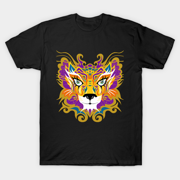 Mask : Tiger - Colourful - T-Shirt