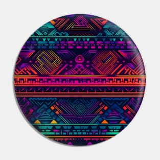 Neon Geometric Pattern Pin