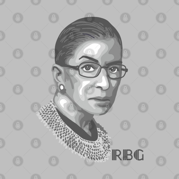 Ruth Bader Ginsburg Portrait and Quote by Slightly Unhinged