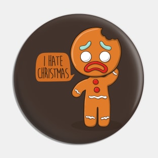 I hate christmas Pin