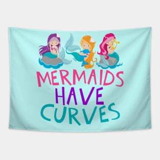 Mermaids Have Curves Tapestry