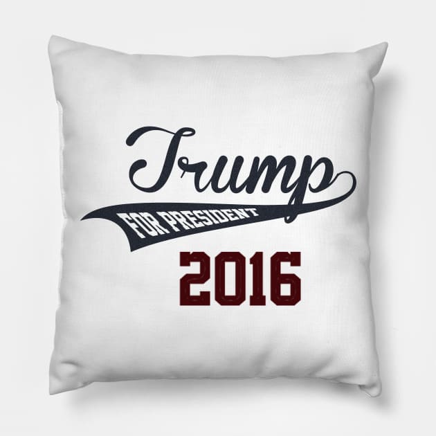 Donald Trump For President Pillow by ESDesign