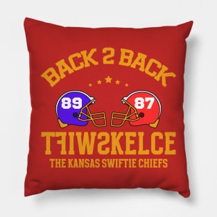 Back2Back SwiftKelce The Kansas Swifie Chiefs Pillow