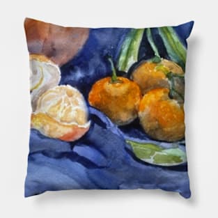 watercolor oranges Pillow