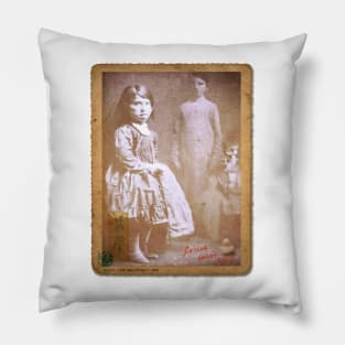 Caught Raising Ghost Child | Archival Spirit Photography | Ghost Captured on Camera | 1894 Pillow