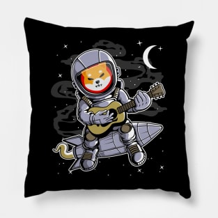 Astronaut Guitar Shiba Inu Coin To The Moon Shib Army Crypto Token Cryptocurrency Blockchain Wallet Birthday Gift For Men Women Kids Pillow