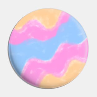 Orange blue pink watercolor art design Pin