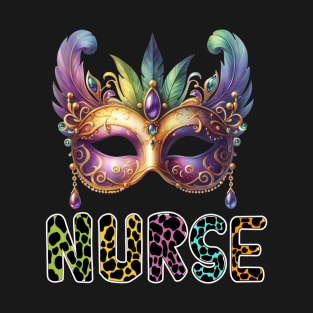 Mardi gras nurse T-Shirt