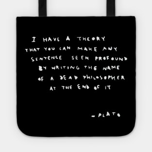 BANKSY Plato Quote Tote