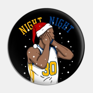 Steph Curry Christmas Night Night Pin