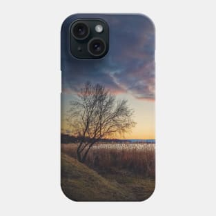 Evening scene at the lake Phone Case