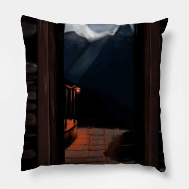 landscape Pillow by mrunal