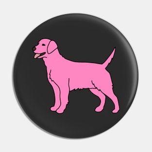 Pink Labrador Pin