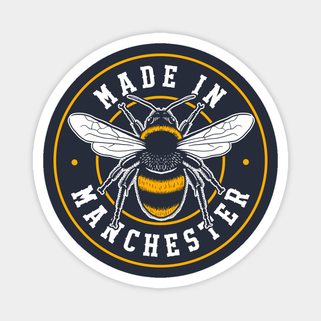 Made In Manchester - Worker Bee Button Badge, Fridge Magnet, Key Ring - Foto 7