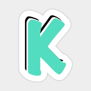 Letter K Magnet