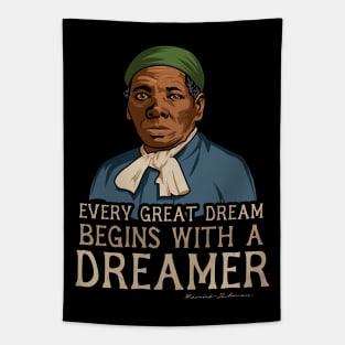 Harriet Tubman Quote Gift for Black History Month Tapestry