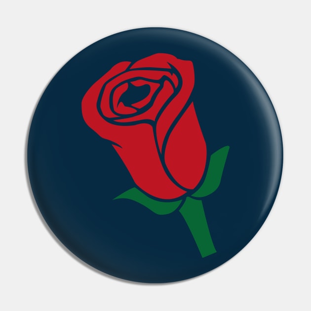 Red Rose Bud Pin by PatrioTEEism