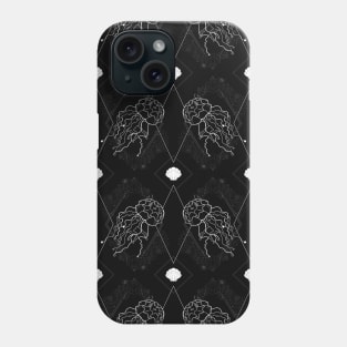 Black and White Jellyfish Phone Case