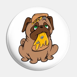 Pizza Pug Pin