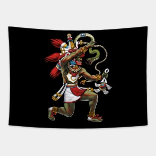 Aztec Serpent God Quetzalcoatl Tapestry