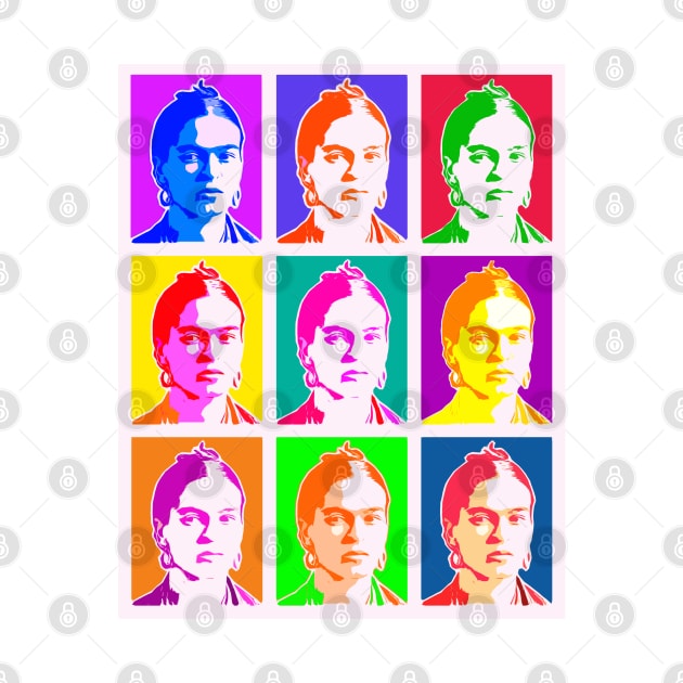 Warhol Frida Kahlo Pop Art by Jigsaw Youth