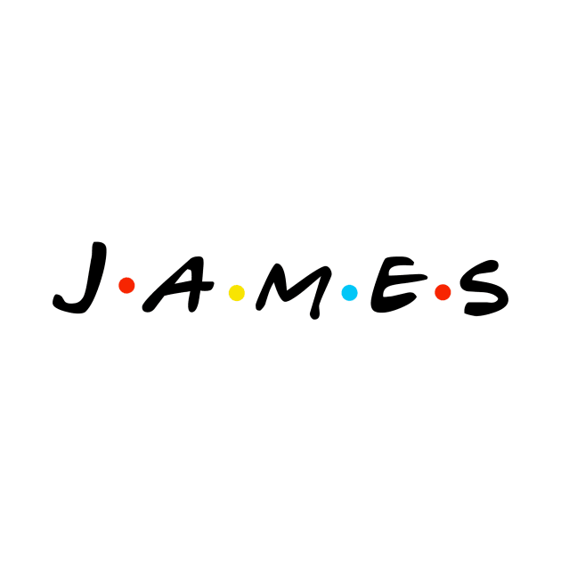 James Tshirt for Men Personalized Simple Gift with Name by name-tshirt