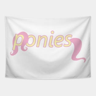 Ponies Typography - Fluttershy Tapestry