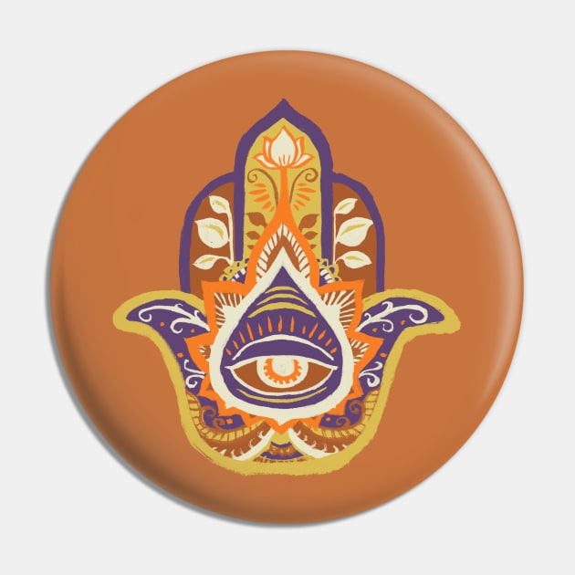 Hamsa Hand - Topaz(November) Pin by akaneyabushita