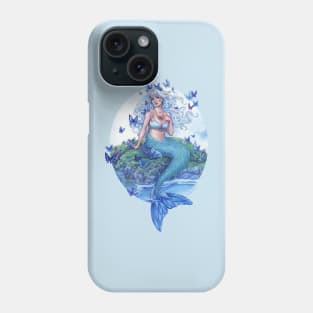 Blue Morpho Mermaid Phone Case