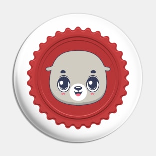 Seal of approval design Pin