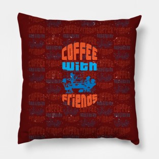 coffee with friends Pillow