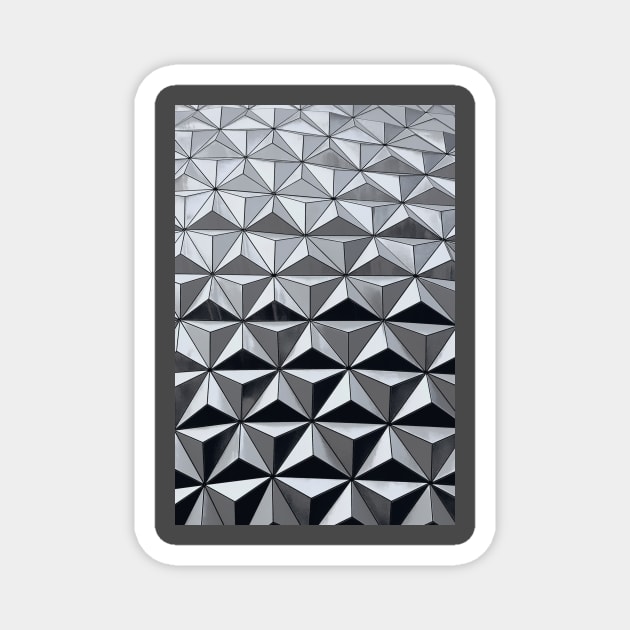 Spaceship Earth Pattern Magnet by EnchantedTikiTees