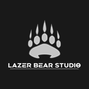 Lazer Bear in B&W T-Shirt
