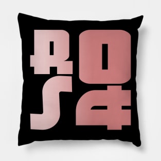 Rosa, name, typography Pillow