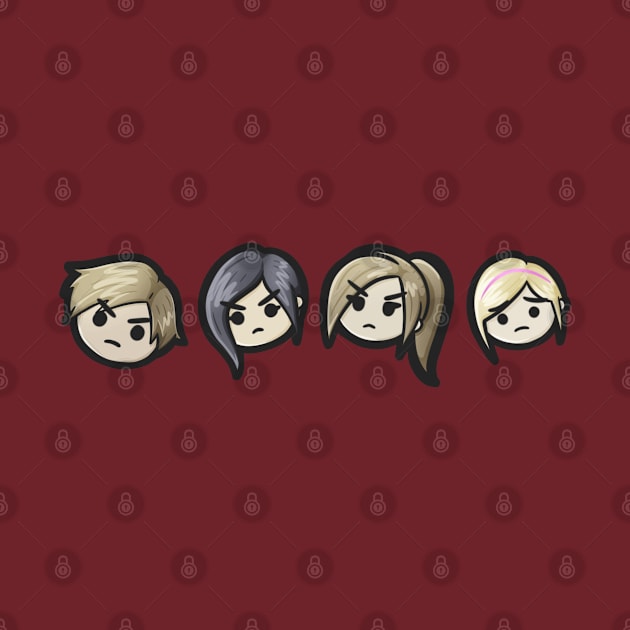 Horror Gaming Inspired Chibi | Simple Minimalist Cute Chibis by cassiebossmann