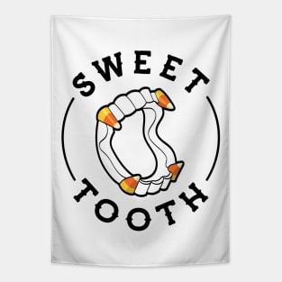 Halloween Candy Corn Fangs Sweet Tooth Tapestry